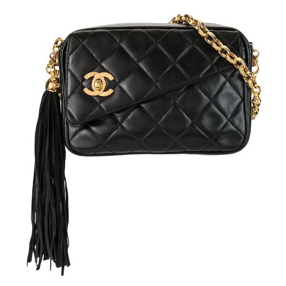 CHANEL Vintage Matelasse Tassel Bag - Picture 1 of 14